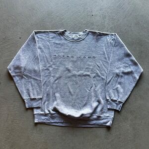 Vintage 90s Notre Dame Sweatshirt Size XL Gray Crewneck University Irish NCAA